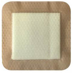 Hydrophilic Foam Dressing with Soft Silicone Wound Contact Layer & Border 15cm x 15cm – Box of 10 - Shermond