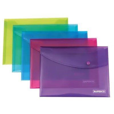 Popper Wallet A4 + Clear (Pack of 5) - Vow