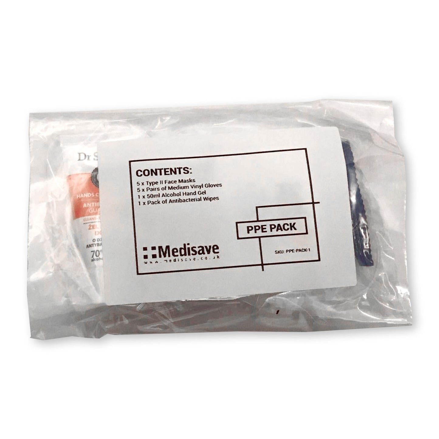 PPE Pack - Gloves/Masks/Hand Gel/Wipes - Medisave Professional