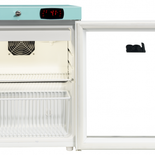 Lec Fridge 47L - Pharmacy Refrigerator - Under Counter Glass Door - Bluetooth PPGR47BT-UK - Lec