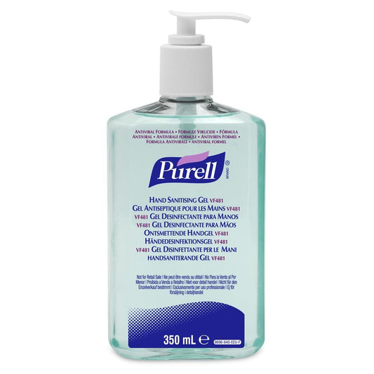 Purell Antibacterial Hand Cleaner Sanitising Gel 350ml Pump VF481 Single
