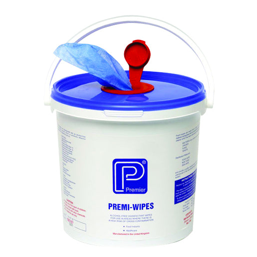 Premi-Wipes Large Wipes Bucket - 200 x 235mm x 500 - Premier