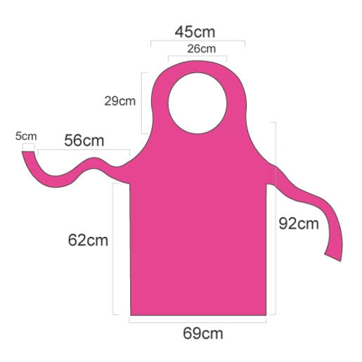 Premier Disposable Plastic Aprons Roll - Pink x 200 - Shermond