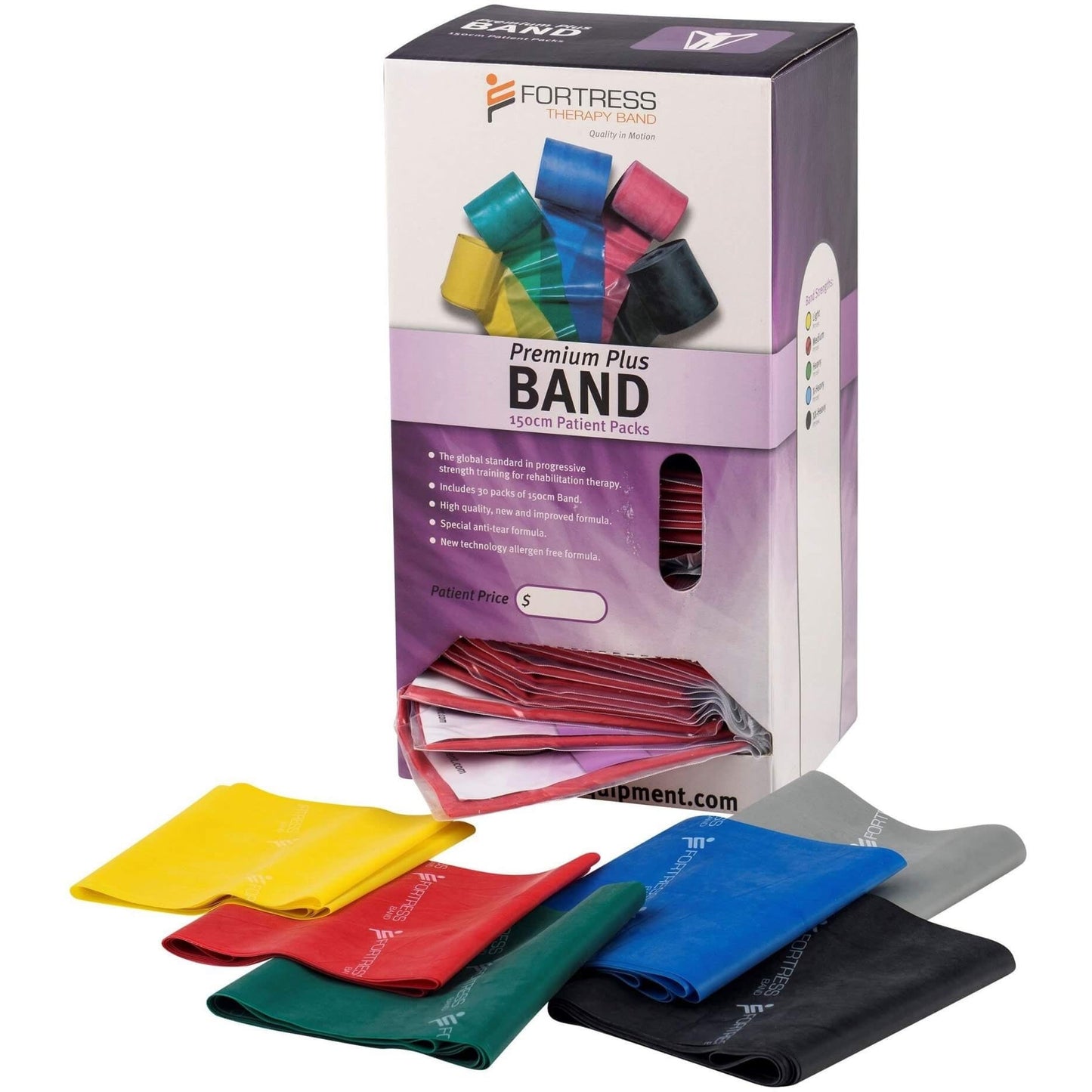 Premium Plus Band Dispenser Packs - Latex Free - 36 x 1.25m - Fortress
