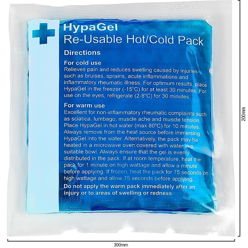 HypaGel Hot/Cold Therapy Pack, Compact - 13 x 14 cm - Single - Safety First Aid