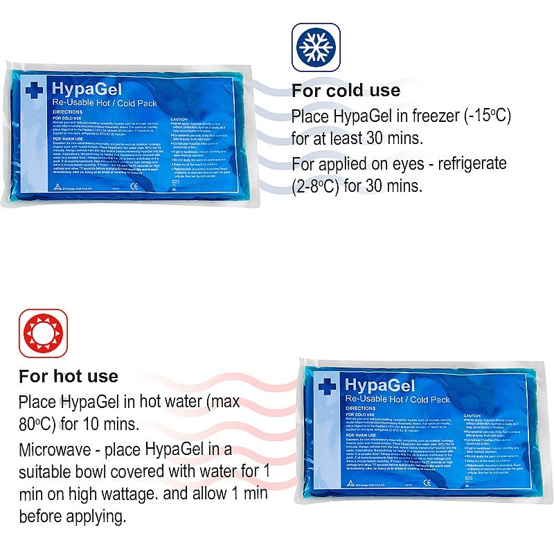 HypaGel Hot/Cold Therapy Pack, Standard - 24 x 13cm - Single - Safety First Aid