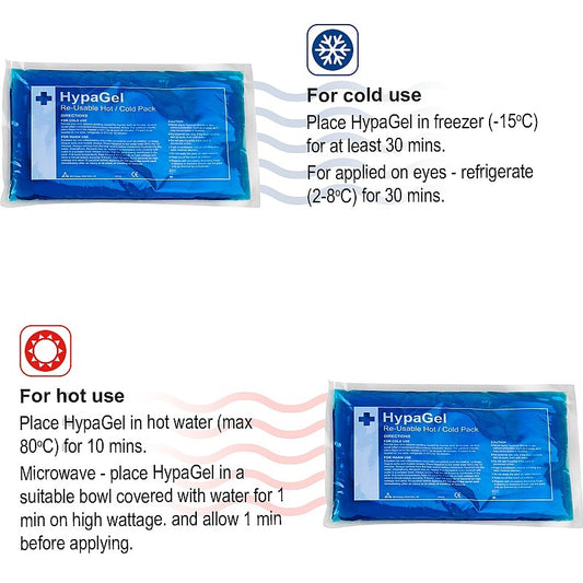 HypaGel Hot/Cold Pack Large, Pack of 3 - Safety First Aid