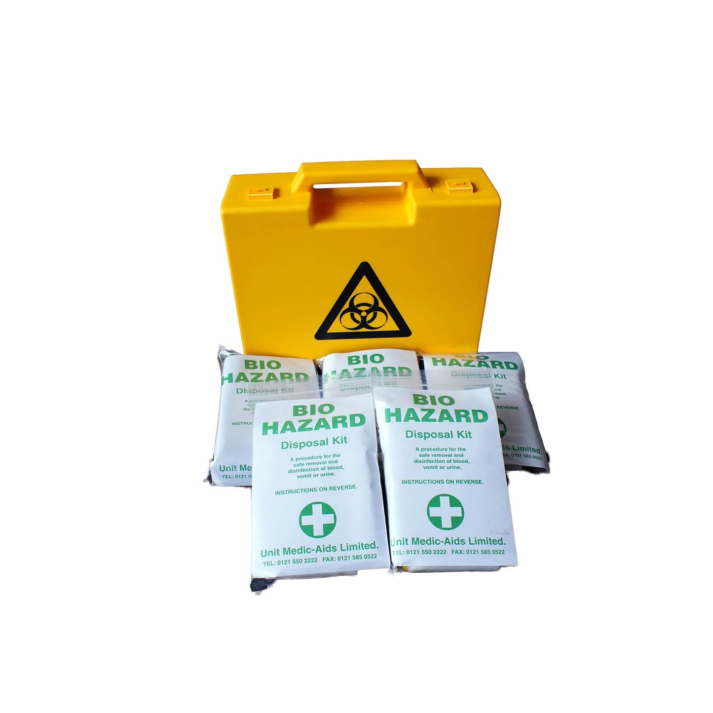 Biohazard Disposal Kit 5 APPS IN BOX - Medisave UK
