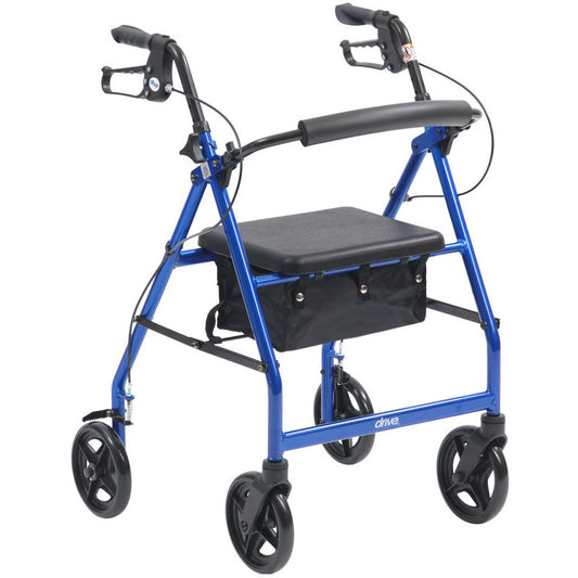 Lightweight Rollator With Bag 8" Wheels -