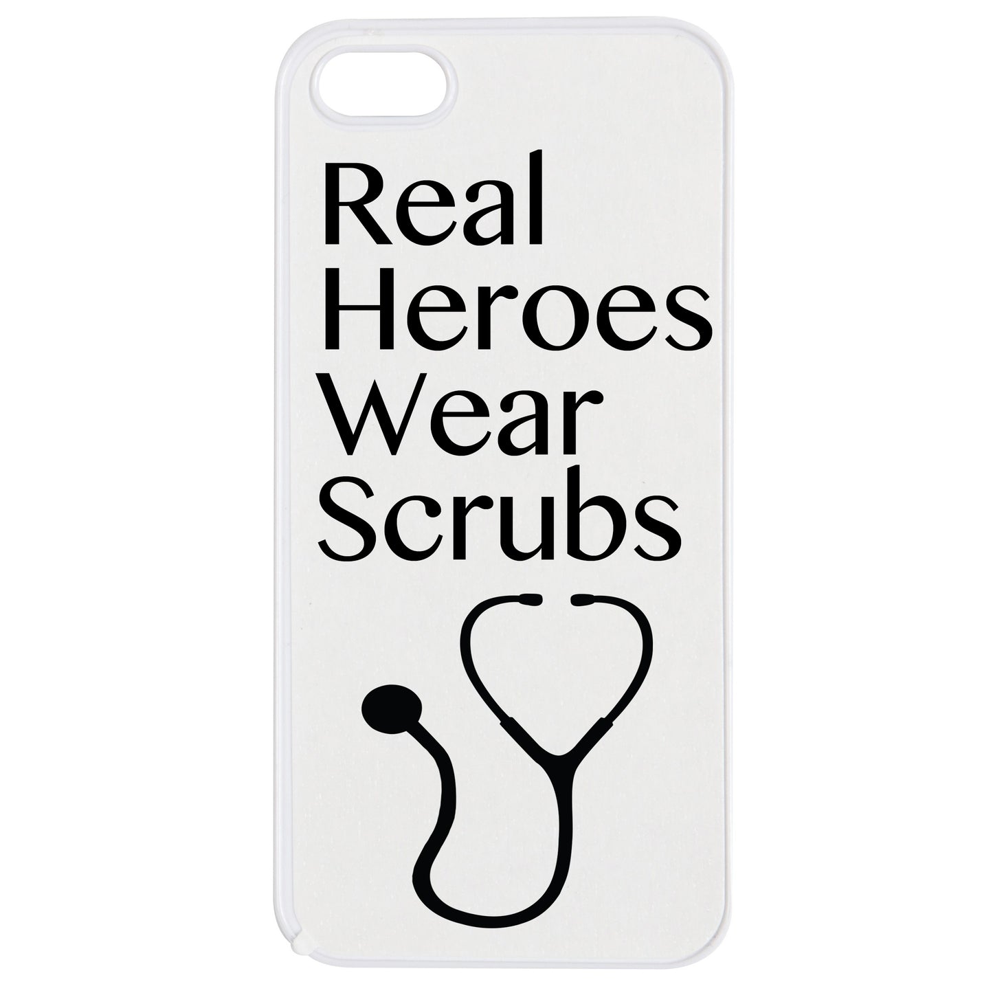 'Real Heroes Wear Scrubs' Phone Case - iPhone 5 & 5s - Medinc