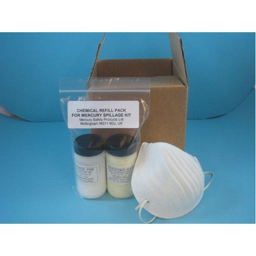 Replenishment Pack for unused spillage kit - Mercury Safety Products