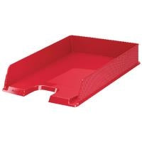 Rexel Choices Letter Tray A4 Red 2115599 - Rexel Crystalfile