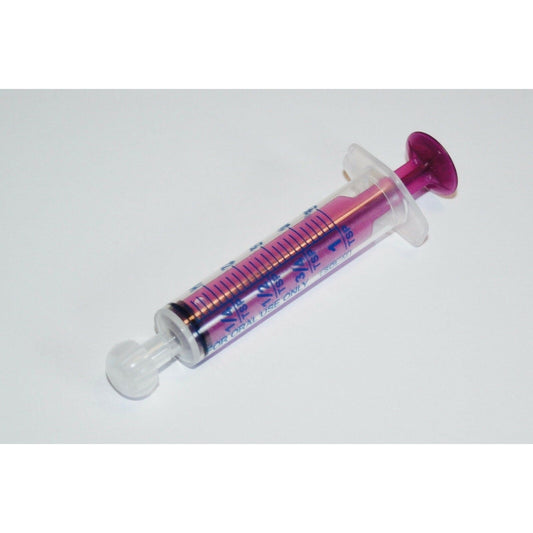 SOL-M Oral Syringe (purple plunger) 20ml - (Box 50)