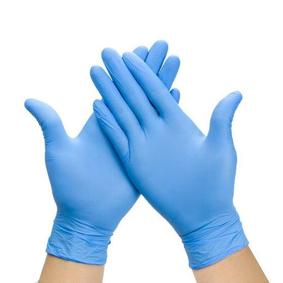 Blue Vinyl Gloves medium powder free (Box of 100). - Discontinued