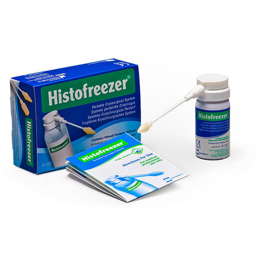 Histofreezer Portable Cryosurgical System - 5mm x 52 Standard Applicators - 2 x 80ml Bottles - Histofreezer