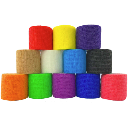 Pink Cohesive Bandage - Latex - 5cm x 4.5m - Pack Of 12 - JAK