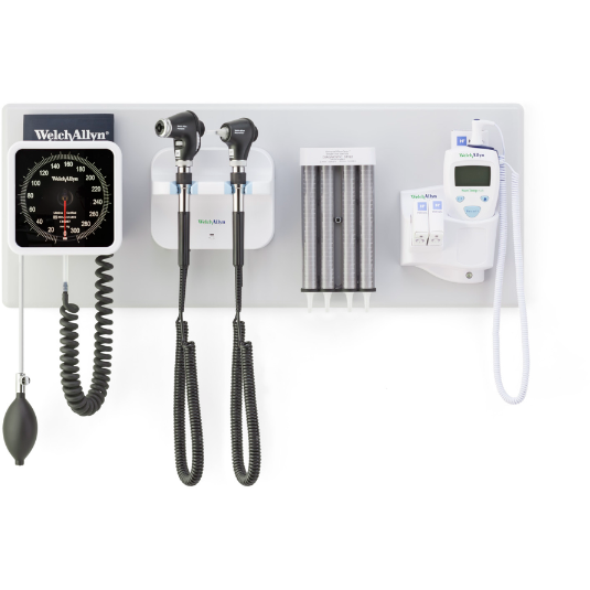 Welch Allyn Green Series 777 Integrated Wall System with PanOptic Basic LED Ophthalmoscope - Welch Allyn