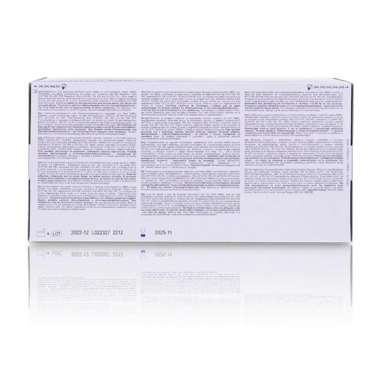 Nitrile Gloves Sempercare Skin2 - Small x 200 - SemperMed