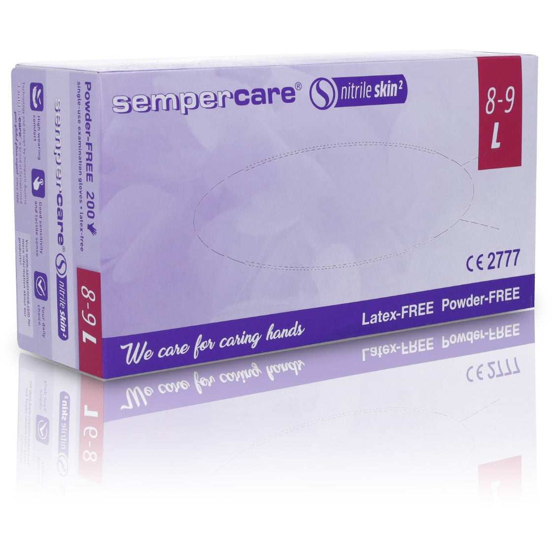 handschuhe sempercare Sempercare Nitrile Skin2 Large Box of 200 Gloves – Medisave UK