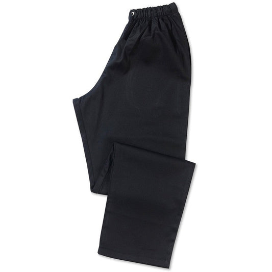 Black Chef's Trousers - Black -