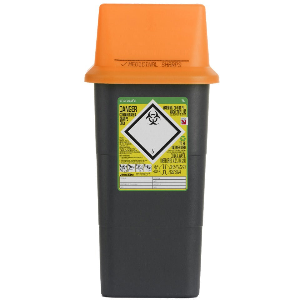 Sharpsafe 7 Litre Orange - SharpSafe