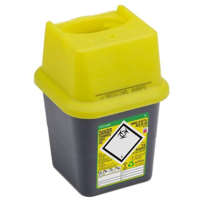 Sharpsafe 4 Litre Purple - Grey Body - SharpSafe