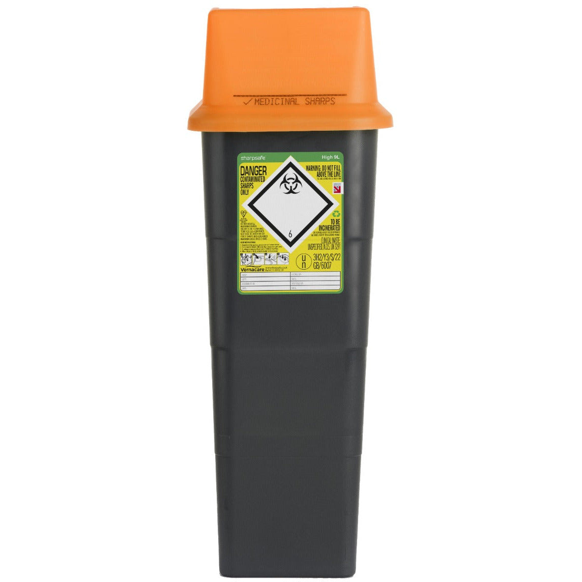 Sharpsafe 9 Litre Orange - SharpSafe