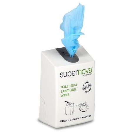 Supernova Toilet Seat Sanitising Wipes & Dispenser -