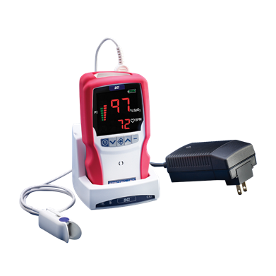 SPECTRO2™ Pulse Oximeter Docking Station With International Adapters & Attachable Printer System