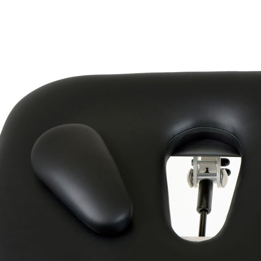 Stabil Komfort 3-Section Hydraulic Plinth - White Frame - Navy Blue Upholstery - Stabil