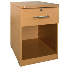 Sunflower Bedside Cabinet with Locking Drawer - Beech