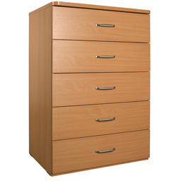 Sunflower Bedside Cabinet with 5 Drawers - Beech -