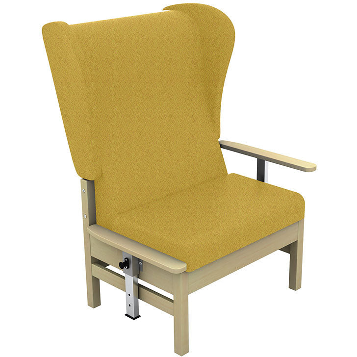 Sunflower Atlas Bariatric Patient Chair with Wings and Drop Arms - Intervene Upholstery -