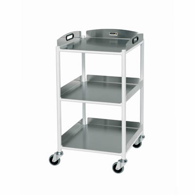 Sunflower Dressing Trolley with 3 Stainless Steel Trays