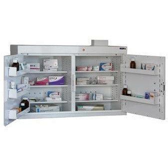 Sunflower Medicine Cabinet, 6 Shelves/5 Door Trays, two doors