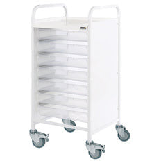 Sunflower Vista 55 Trolley - 7 Single Trays - Clear -