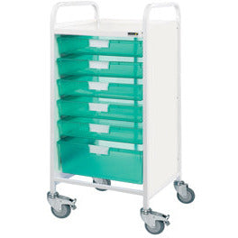 Sunflower Vista 55 Trolley - 3 Single, 2 Double Trays - Green -