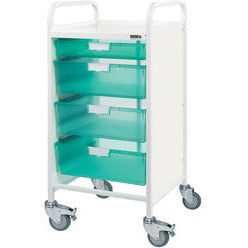 Sunflower Vista 55 Trolley - 1 Single, 3 Double Trays - Green -