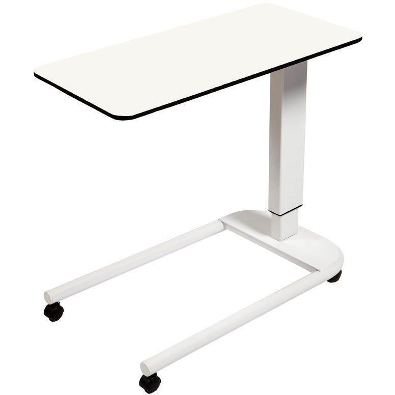 Sunflower Overbed Table with Parallel Base & Flat Laminate Top -