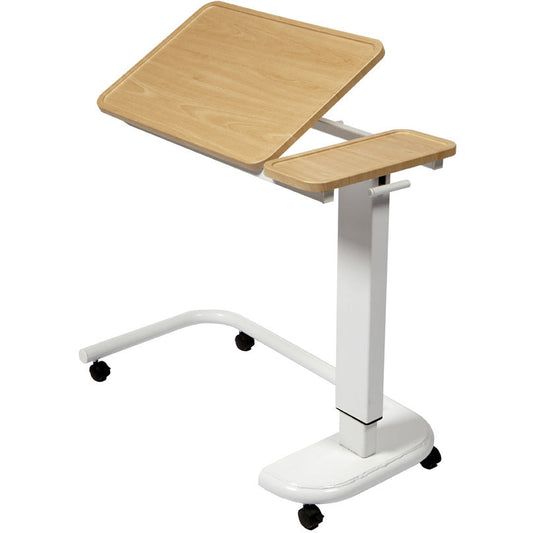 Sunflower Overbed Table with C-Shaped Base and Recessed High-Impact PVC Top -