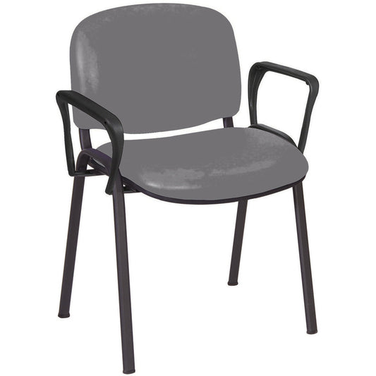 Sunflower Galaxy Visitor Chair with Arms - Anti-Bacterial Vinyl Upholstery -