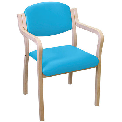 Sunflower Aurora Stacking Visitor Seat, Easy Access Arms, Anti-bacterial Vinyl
