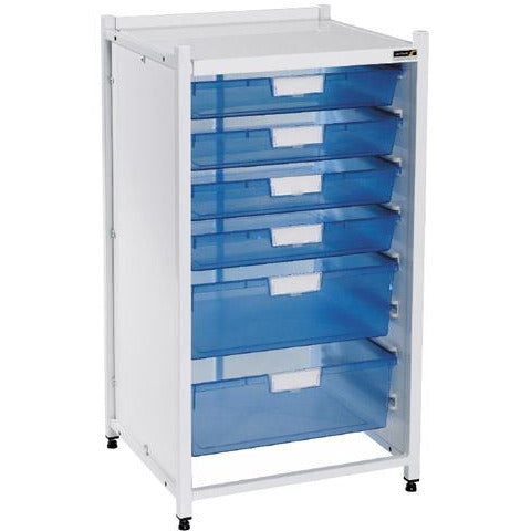 Sunflower Vista Low Level Drawer Unit - 4 Single, 2 Double Trays -