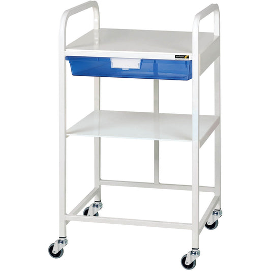 VISTA 10 Economy Trolley - 1 Blue Tray & 1 Shelf