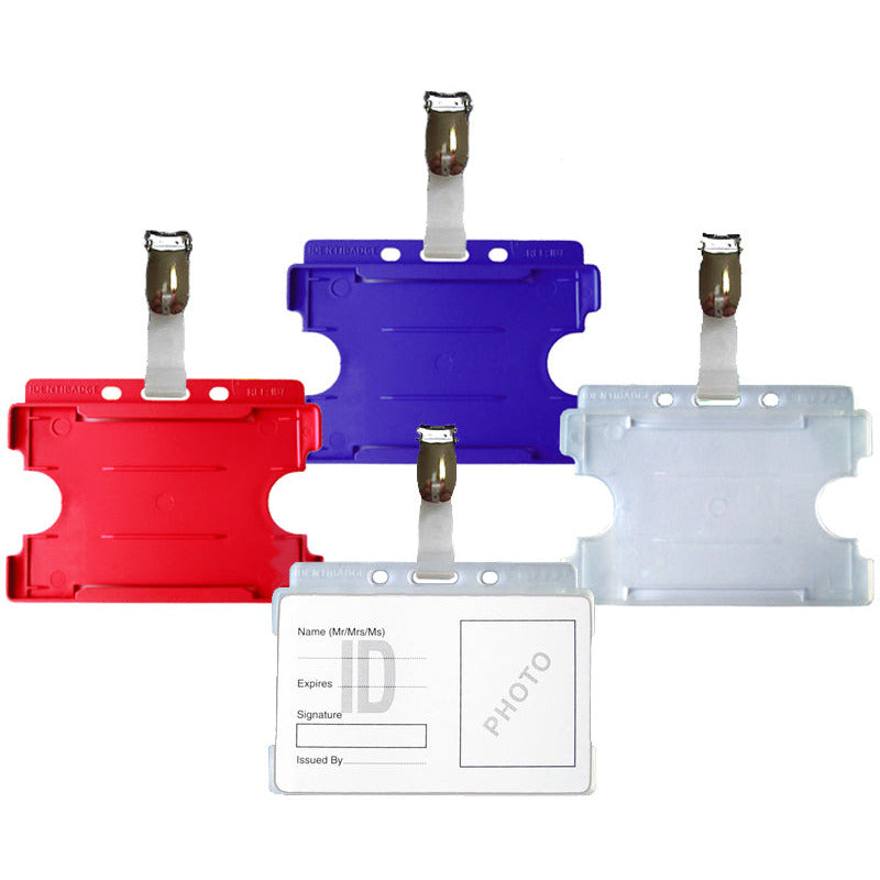 Neutral single sided holders & Straps, Landscapes - Pk 25 - Identibadge