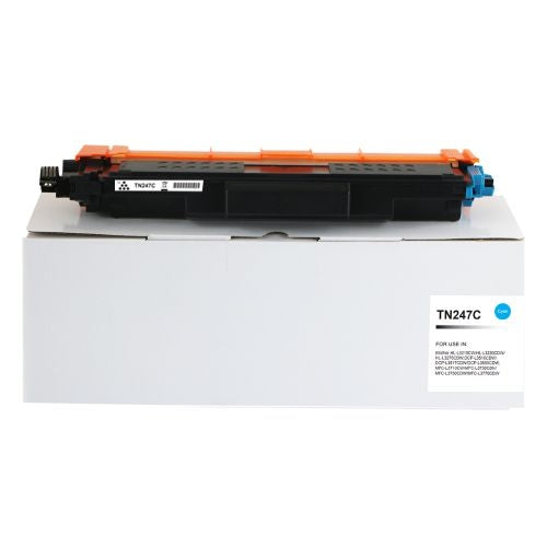 Brother TN247C Hi Yld Cyan Toner CHIPPED - Compatible - CTS