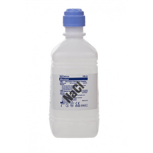 Sodium Chloride 0.9% for Irrigation Pour Bottle – 1000ml