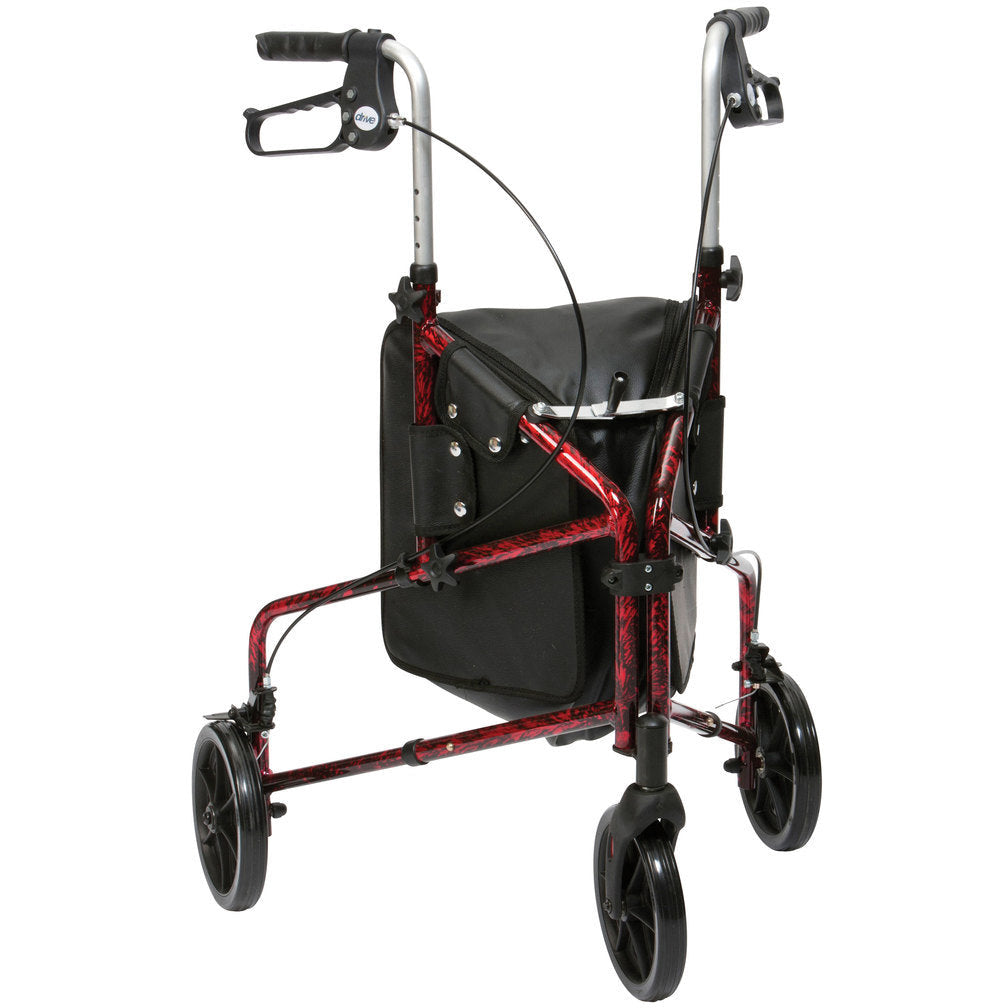 Flame Aluminium Triwalker With Bag -