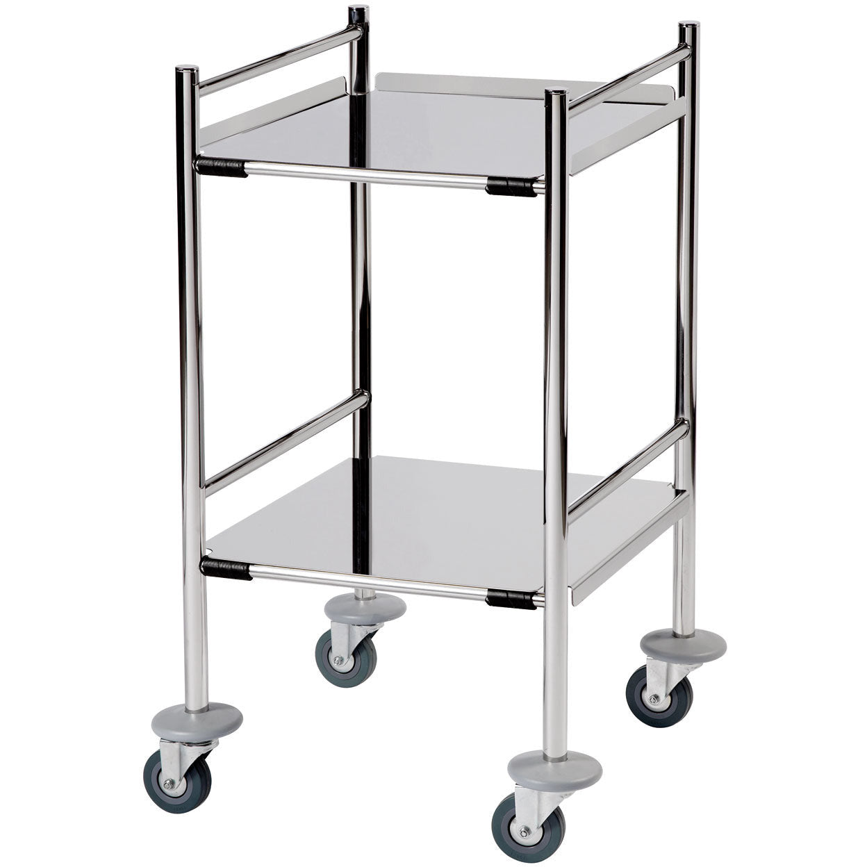 Sunflower Dressing Trolley 450 x 450 x 840mm with 2 Removable Reversible Shelves