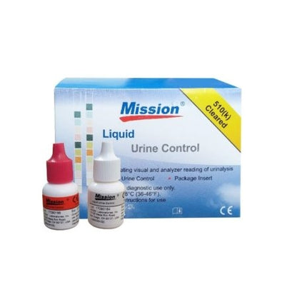 Mission Urinalysis Control Solution, 2 x 5ml btl/kit (1btl Level1;1btl Level 2)